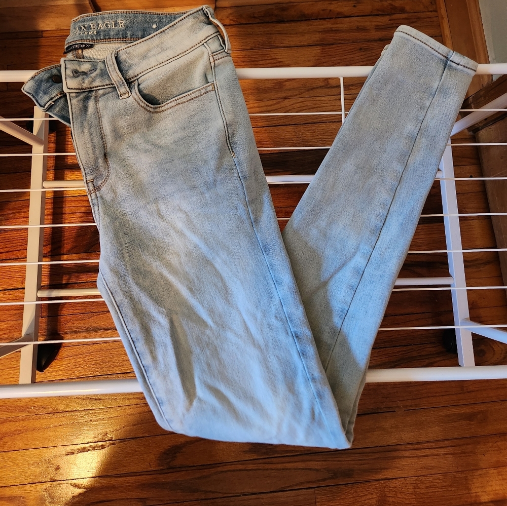 American Eagle Women's High Waisted, Stretch, Skinny Jeans